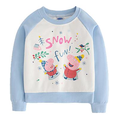 小猪佩奇插肩袖新款秋季洋气