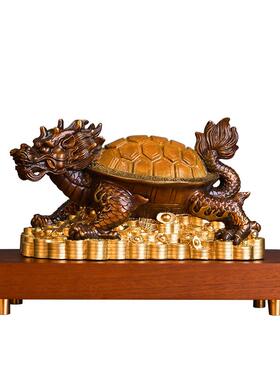 岁月黄铜龙头摆件工艺品客厅