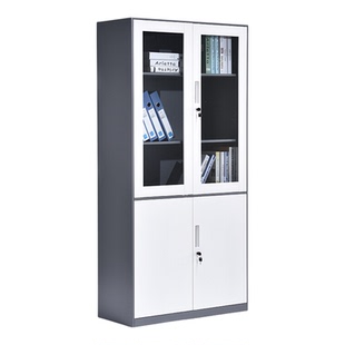 钢制加厚办公拆装文件柜档案凭证资料柜铁皮书柜带锁收纳储物柜子