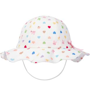 巴拉巴拉儿童帽子女童婴儿宝宝圆顶盆帽彩色印花舒适甜美可爱户外