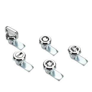 MS845圆柱锁 配电箱柜门锁电表箱户外垃圾箱网络箱三角一字转舌锁