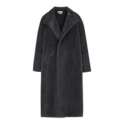 CONCISE羊毛立领毛呢大衣外套