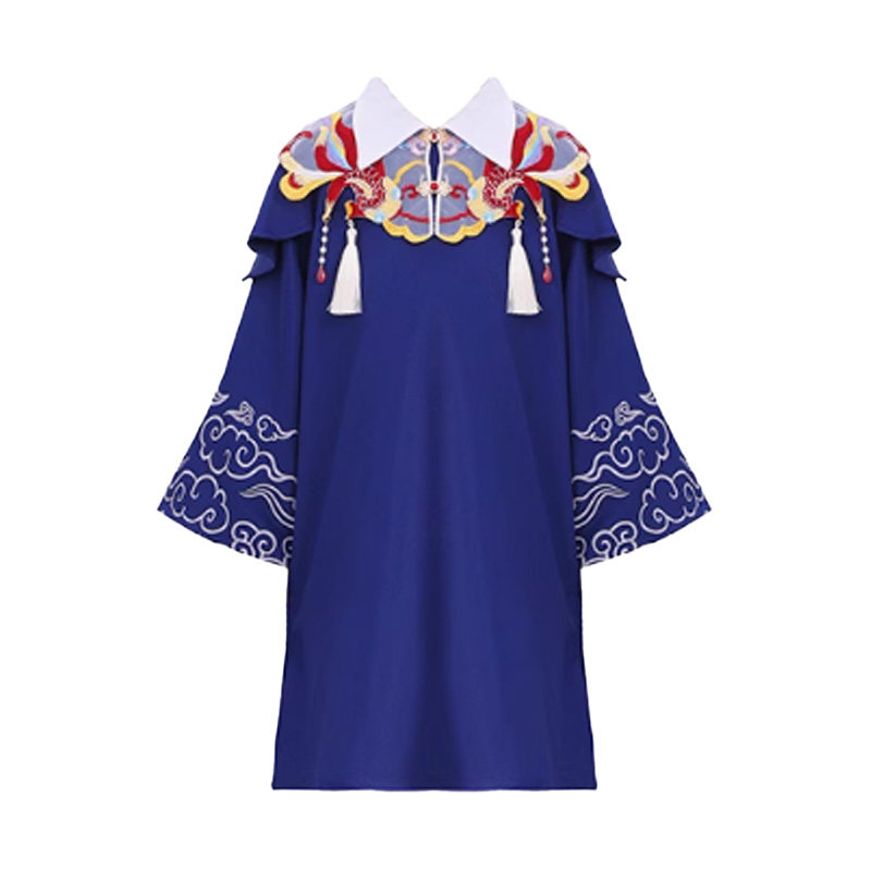 幼儿园毕业季博士服云肩簪花儿童