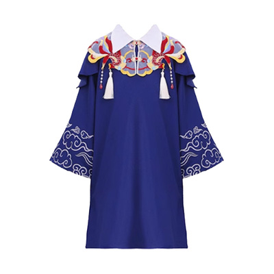 幼儿园毕业季博士服云肩簪花儿童