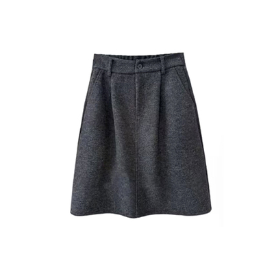 毛呢花苞中裙果然名不虚传！