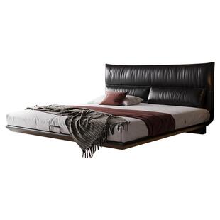 政府补贴佐慕意式极简真皮悬浮床2米x2米2床主卧高端大气2026新款