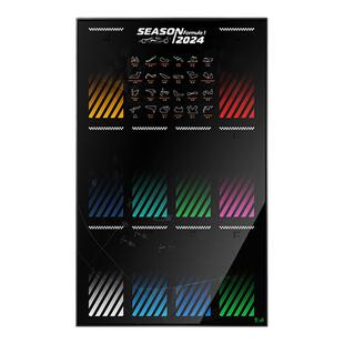 适用于乐高77242speedF1积木灯饰收纳车模赛车挂墙背板相框展示板