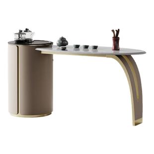 Mobeier 卡里冰玉天然奢石茶桌轻奢简约办公泡茶意式家用阳台茶台