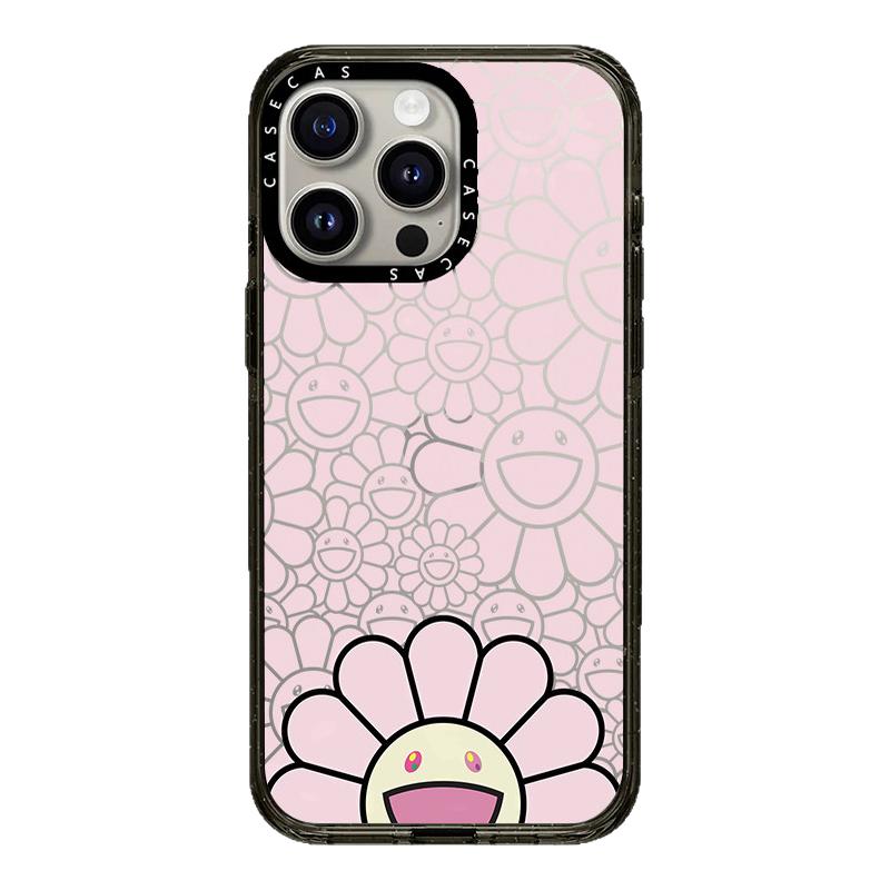 CASETiFiY村上线条笑脸花朵适用苹果16promax可爱iPhone17Pro手机壳15创意14防摔13潮牌12磁吸华强北平替少女