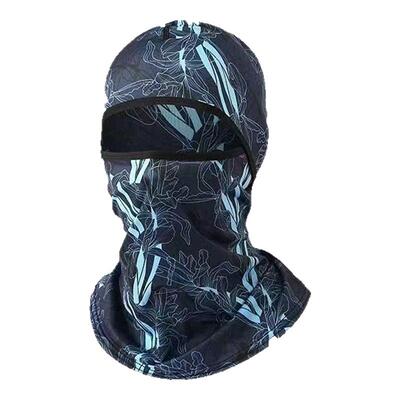 防晒面罩男款护颈帽子一体帽子