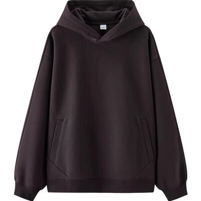 森马纯色连帽卫衣宽松情侣上衣男