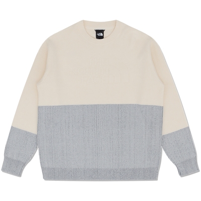 北面UE设计师款男纯棉落肩毛衣