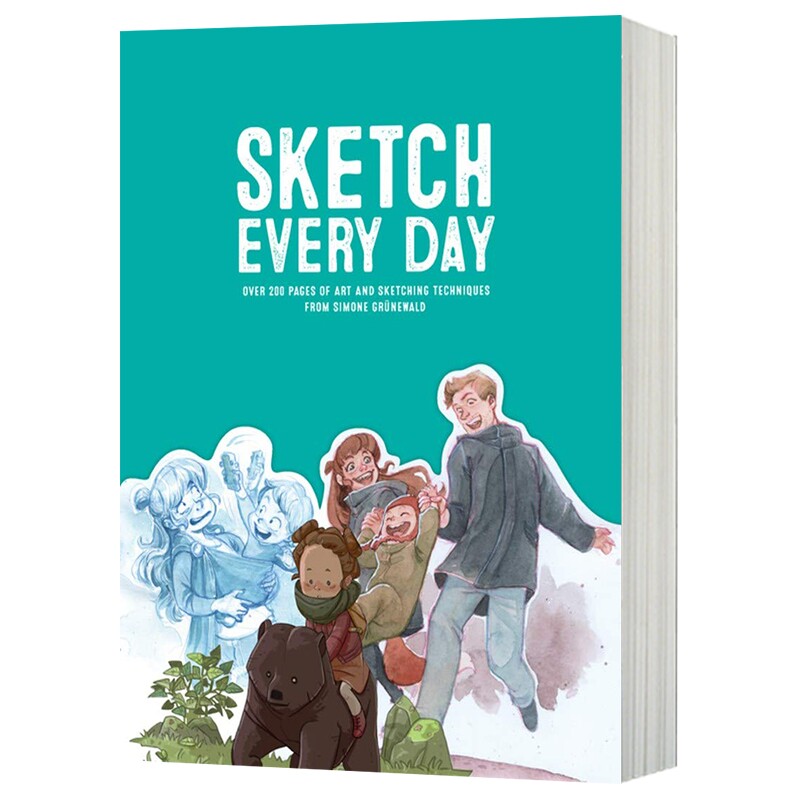 每日素描 100个简单绘画练习 英文原版 Sketch Every Day 英文版进口原版英语书籍