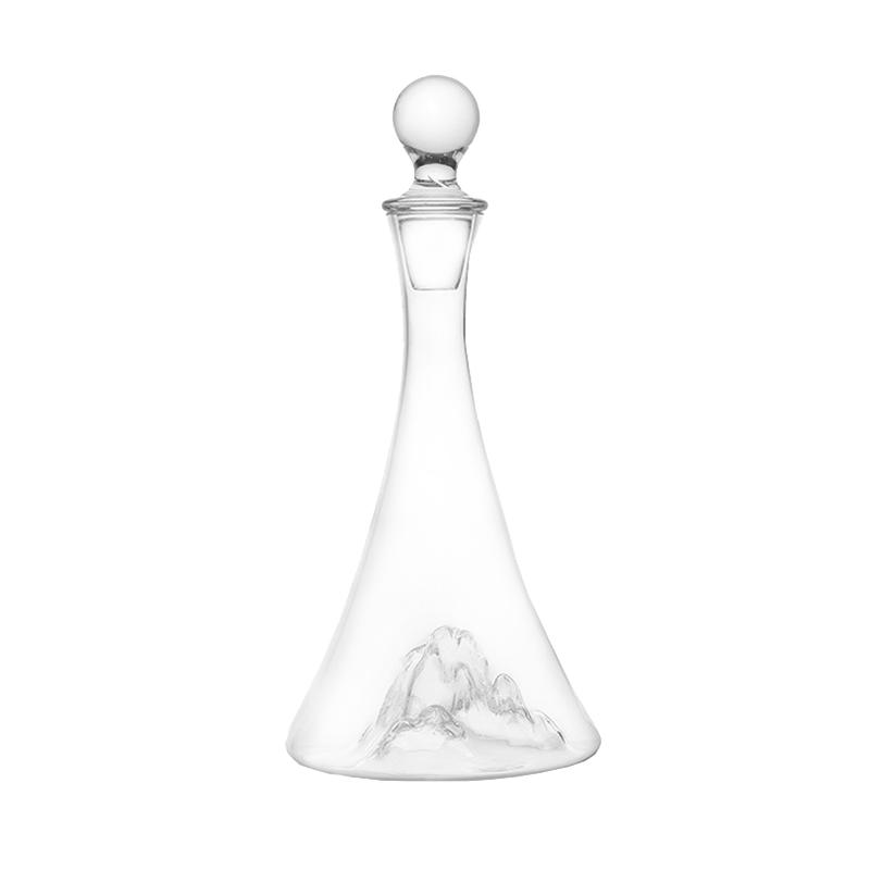 水晶玻璃红葡萄酒冰山醒酒器
