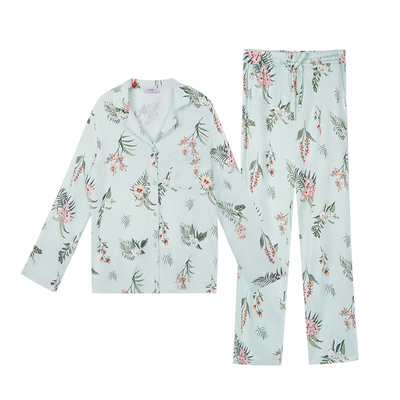 Bonny/博尼睡衣套装女轻薄无痕夏家居服短袖长袖透气宽松可外穿