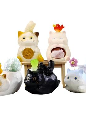 猫猫能量盲盒扩香石摆件