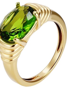 高级感小号五号女戒尾戒宝石戒指