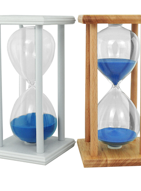 木质沙漏计时器创意办公室桌面