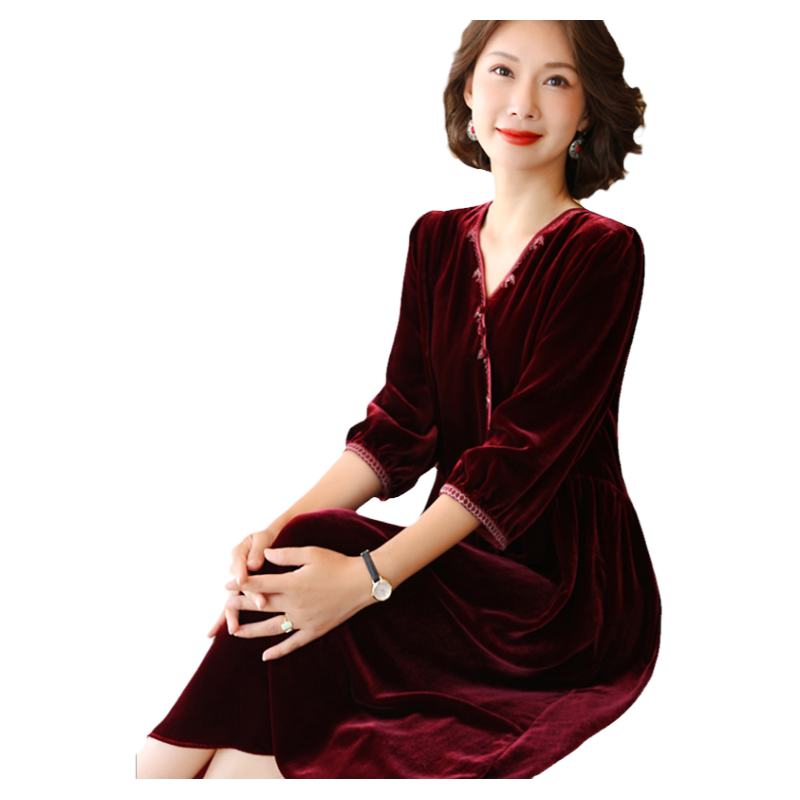 新款真丝高端婚宴喜婆婆