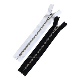 YKK3号Y型白铜闭尾金属拉链 防滑防爆白色牛仔裤西裤包包服装配件