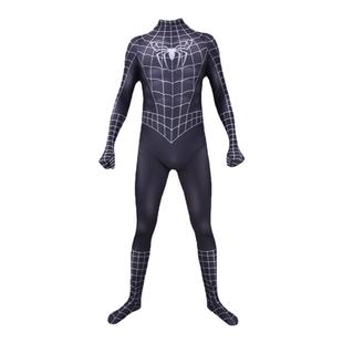成人儿童男款毒液Raimi Spider Cosplay黑色雷米蜘蛛侠连体紧身衣