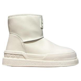 冬季我来啦~配裙子厚底白色真皮加绒加厚雪地靴女防水棉靴大棉鞋