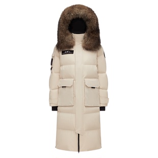 波司登极寒90鹅绒冬新款毛领保暖加厚长款男女同款羽绒服