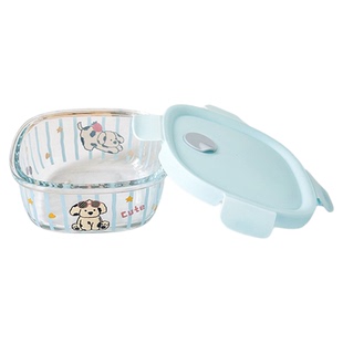 玻璃保鲜盒饭盒微波炉加热水果便当盒密封盒带饭餐盒保鲜碗带盖