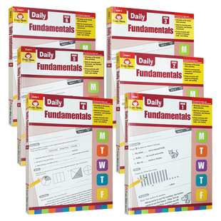 Evan-Moor Daily Fundamentals TE 每日练习系列 基础知识 完整版 美国加州原版进口教辅 evanmoor 数学与阅读理解一年级到六年级