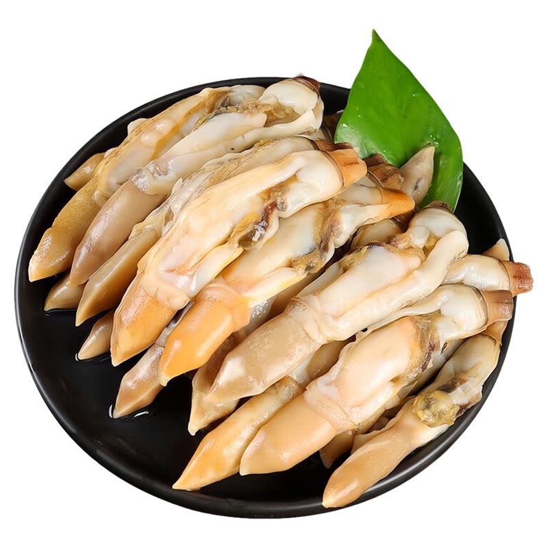 新鲜冷冻带黄去壳蛏王肉批发