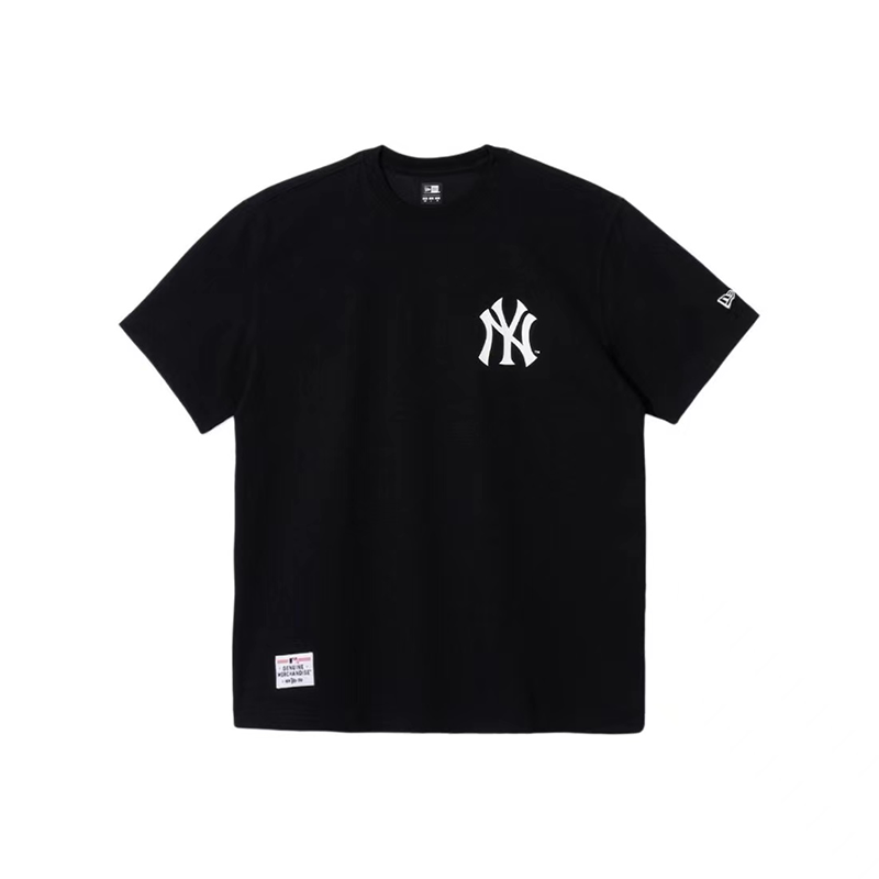 正品NewEra纽亦华短袖t恤男女mlb联名款热狗冰淇淋刺绣NY/LA小标