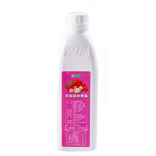 产地冷冻高倍荔枝汁1.2kg荔枝浓缩汁荔枝果酱冲饮果汁饮品原料