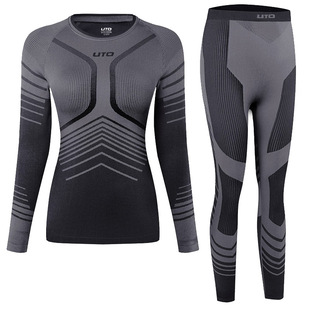 UTO悠途滑雪速干衣女户外保暖内衣套装男运动压缩衣排汗功能内衣