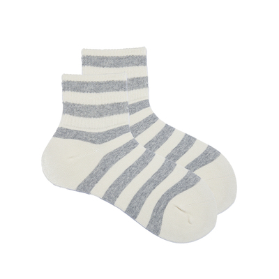 无骨薄款海洋条纹短袜子美式ins