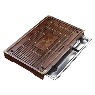 茶盘实木功夫茶具托盘家用茶台简约储水排水式茶海客厅茶托小型