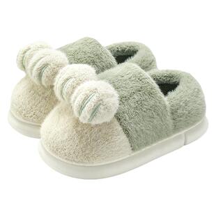 棉拖鞋女冬季包跟女士2025新款毛毛鞋女冬居家棉鞋家居鞋加绒外穿