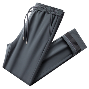 爸爸装秋冬季裤子男2025新款中老年人加绒保暖长裤中年男士休闲裤