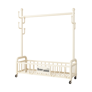 简易衣帽架可移动晾衣架落地室内房间挂衣架子家用卧室衣服收纳架