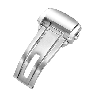 适配浪琴新款精钢折叠扣 适合先行者祖鲁时间GMT康卡斯悦动手表表扣蝴蝶扣 专用表带配件