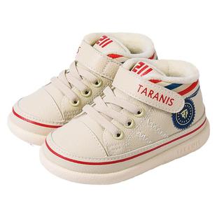 泰兰尼斯冬季211冬款男童鞋子女宝宝加绒学步鞋软底运动鞋小白鞋