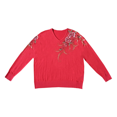 天丝羊毛针织衫妈妈上衣