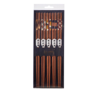 lcliving家用日式木筷子洗碗机木质筷子耐高温餐具实木筷一人一筷