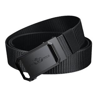 保罗新款尼龙帆布皮带自动扣腰带中青年休闲百搭潮流学生军训腰带