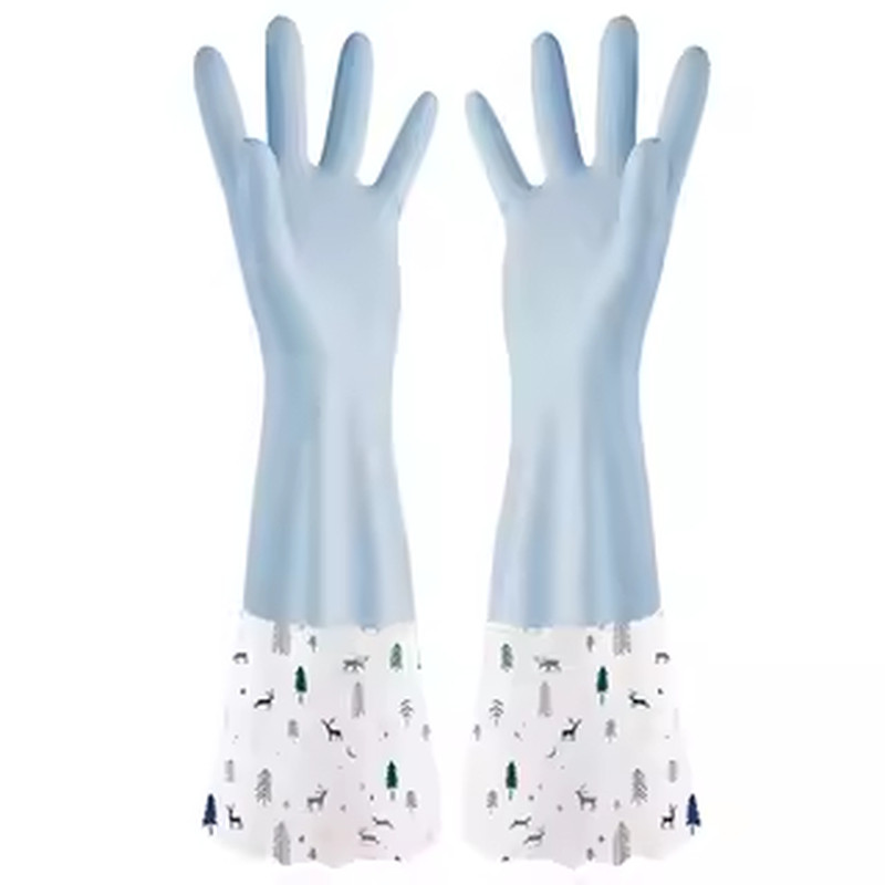 家务清洁洗碗碗手套耐用防水橡胶乳胶厨房刷碗洗衣服神器加长款