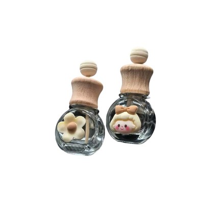 车载香水空瓶汽车香薰瓶精油容器迷你空调出风口挥发香氛装饰扩香