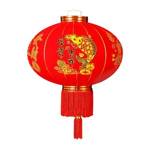 2026新款大红灯笼免布线大门口一对元旦阳台太阳能灯春节户外新年