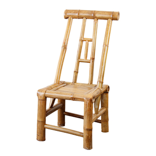 手工竹椅竹桌子火锅快餐店茶桌茶几家用阳台椅休闲桌椅组合靠背椅