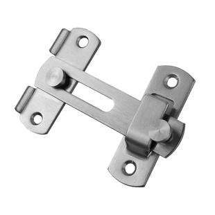 不锈钢插销门锁卡扣免打孔门栓门闩移木门锁扣推拉门厕所90度搭扣