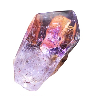 天然超七原石紫发晶彼岸花彩虹水胆闪灵钻紫水晶权杖骸骨骨干吊坠