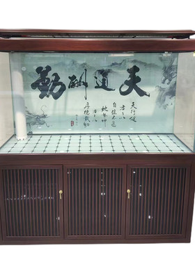 铝合金柜体超白玻璃底滤生态鱼缸